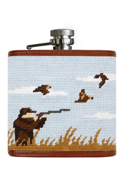 6oz Stainless Steel Needlepoint Flask Smathers N' Branson