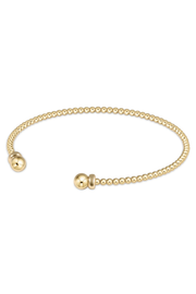Classic Gold 2mm Bead Cuff - Gold | enewton enewton