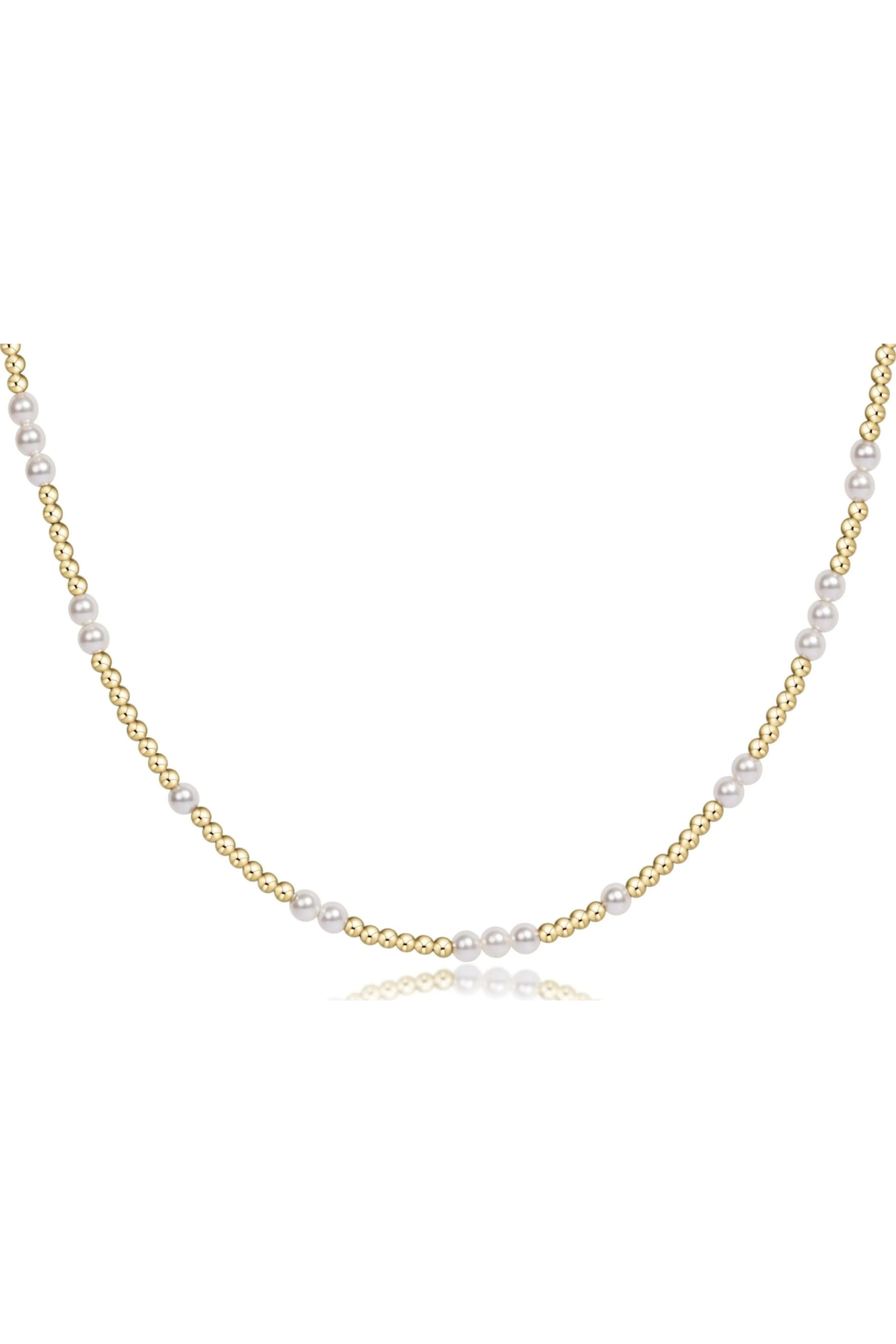 15" Choker Beaded - Hope Unwritten Pearl 3mm | enewton enewton