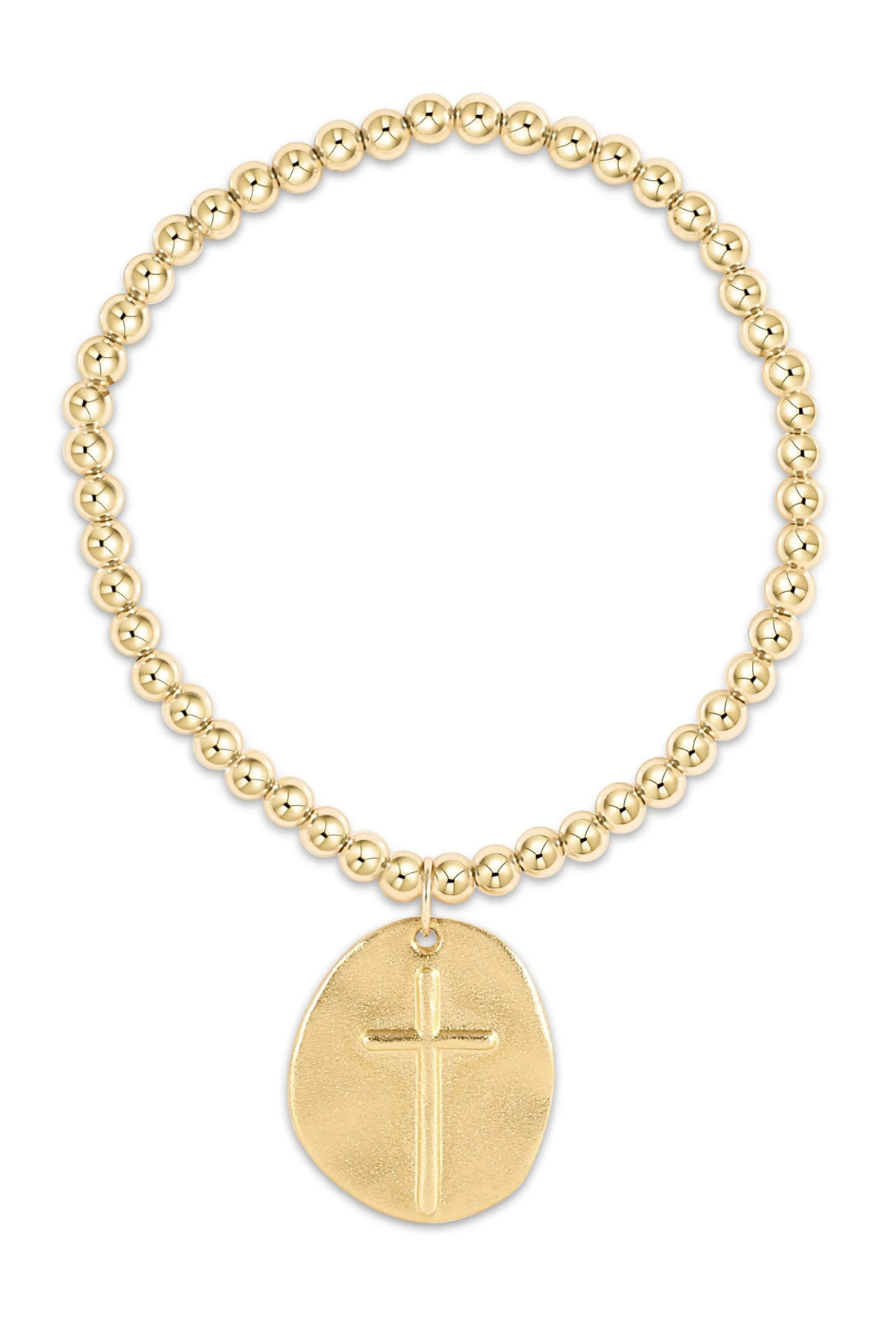 Classic Gold 4mm Bracelet - Inspire Gold Disc | enewton enewton