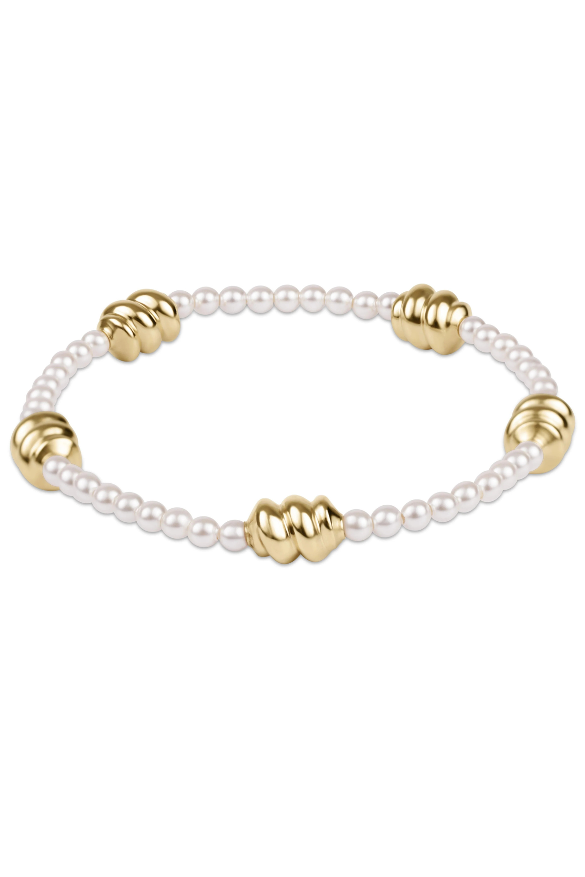 Admire Gold 3mm Pearl Bracelet | enewton enewton