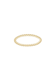 Classic Gold 1.5mm Bead Ring - Size 7 | enewton enewton