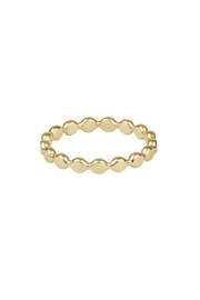 Classic Gold 2.5mm Beaded Disc Ring - Size 6 | enewton enewton