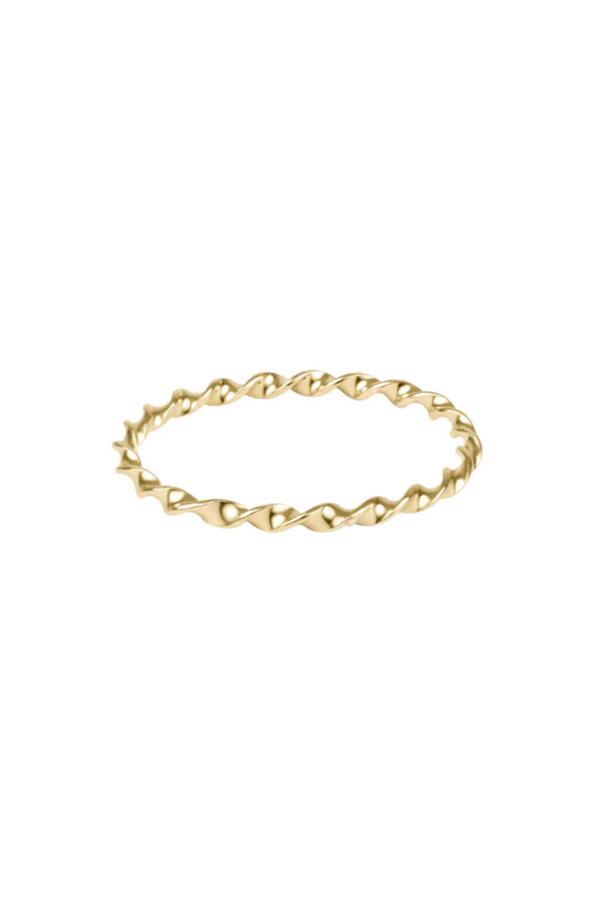 Classic Gold Twisted Thin Band Ring - Size 7 | enewton enewton