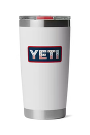 Yeti Rambler 20oz Tumbler - White Badge Yeti Coolers
