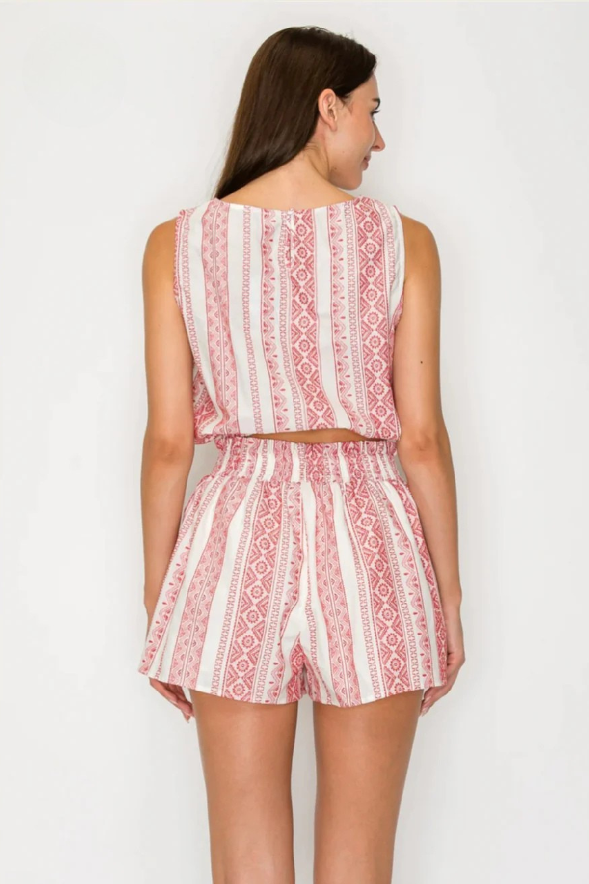 Matching Top & Short Set Meet Me in Santorini