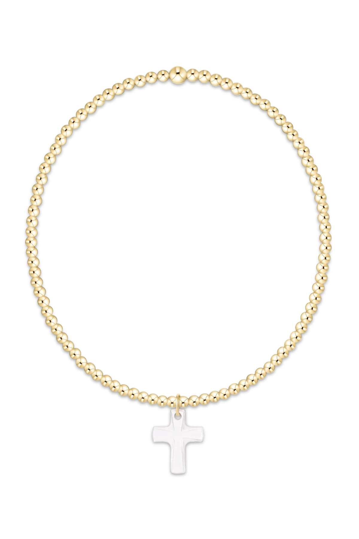 Classic Gold 2mm Bracelet - Blessed Crystal Charm | enewton enewton