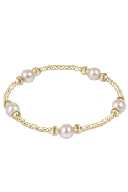 Purpose Pearl 6mm Dignity Gold Bracelet | enewton enewton