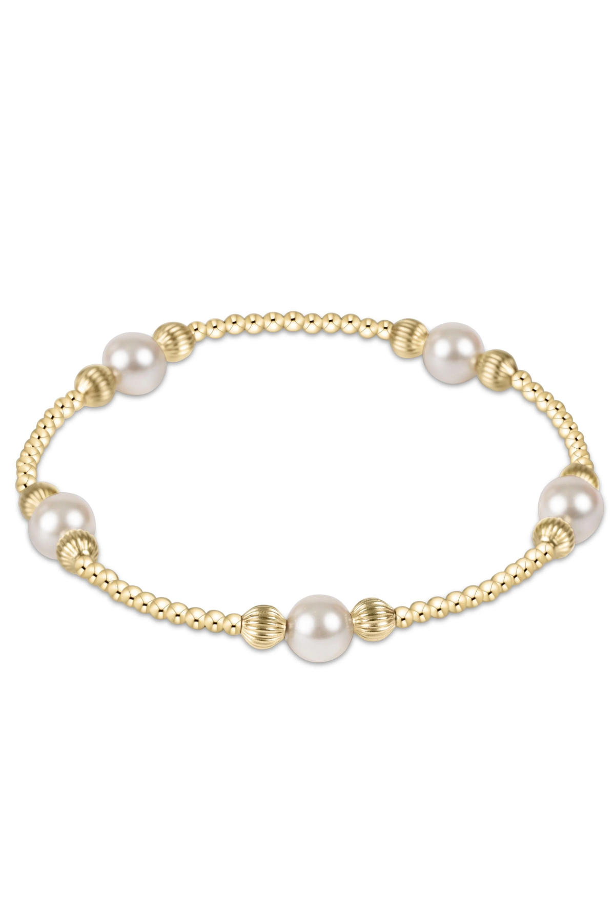Purpose Pearl 6mm Dignity Gold Bracelet | enewton enewton