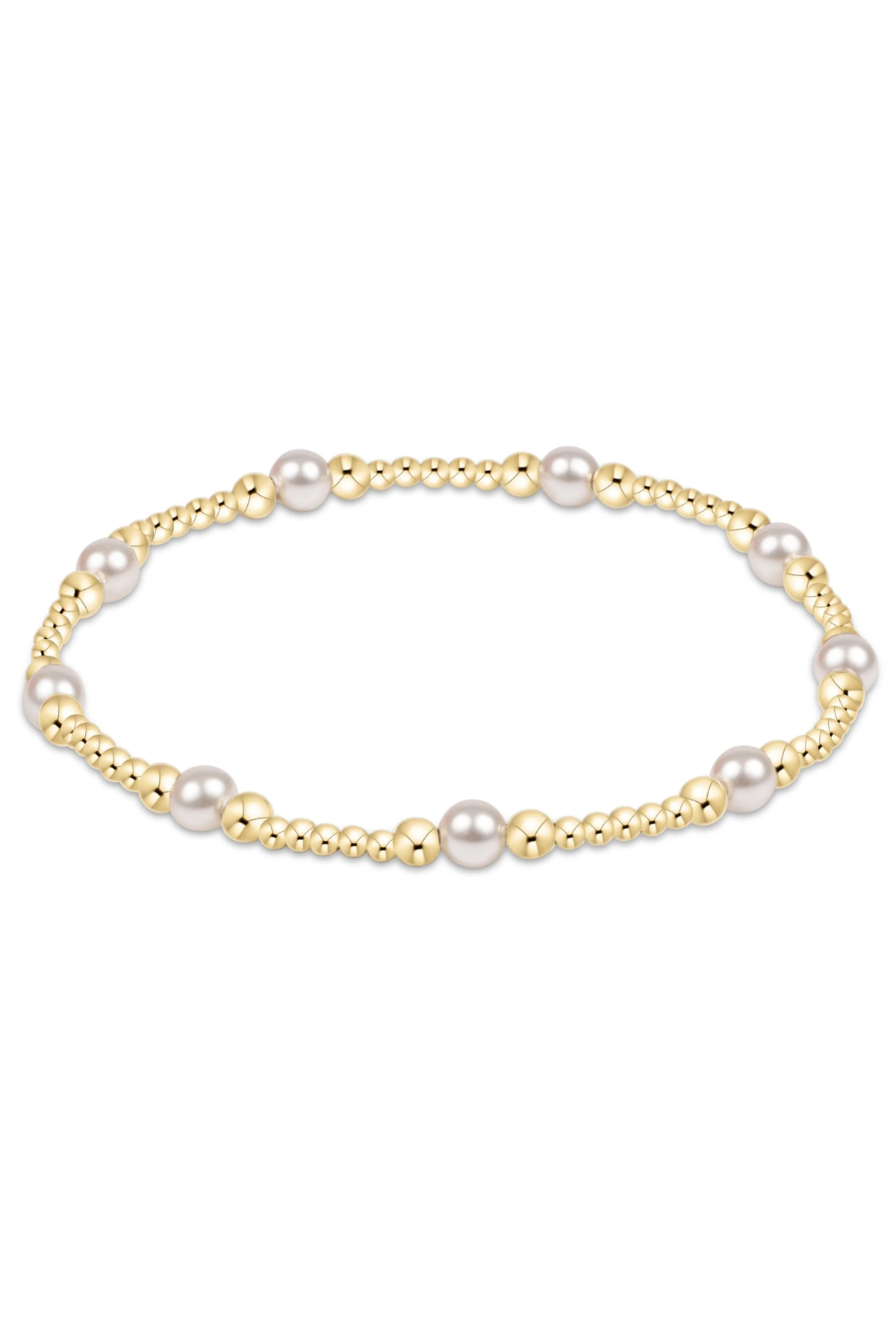 Purpose Pearl 4mm Gold Bracelet | enewton enewton