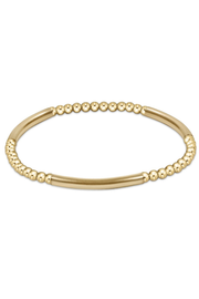 Bliss Bar Pattern Gold 3mm Bracelet | enewton enewton