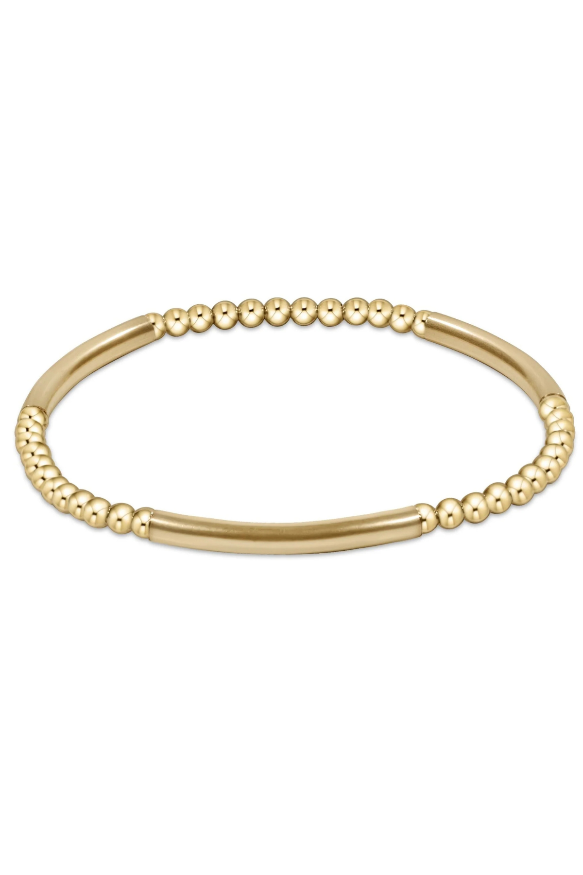 Bliss Bar Pattern Gold 3mm Bracelet | enewton enewton