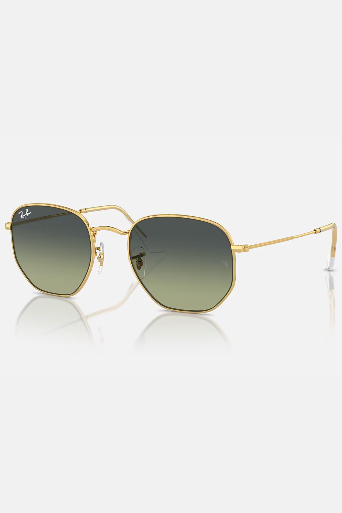 Hexagonal Sunglasses in Arista Gold/Vintage Green | Ray-Ban Ray-Ban