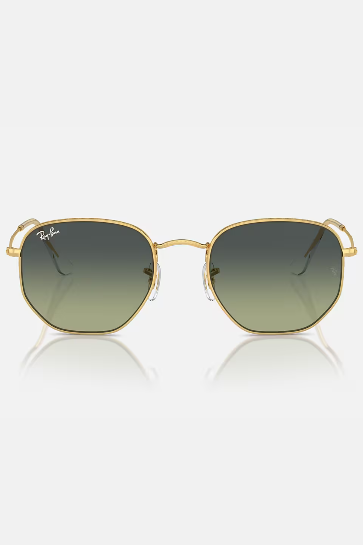 Hexagonal Sunglasses in Arista Gold/Vintage Green | Ray-Ban Ray-Ban