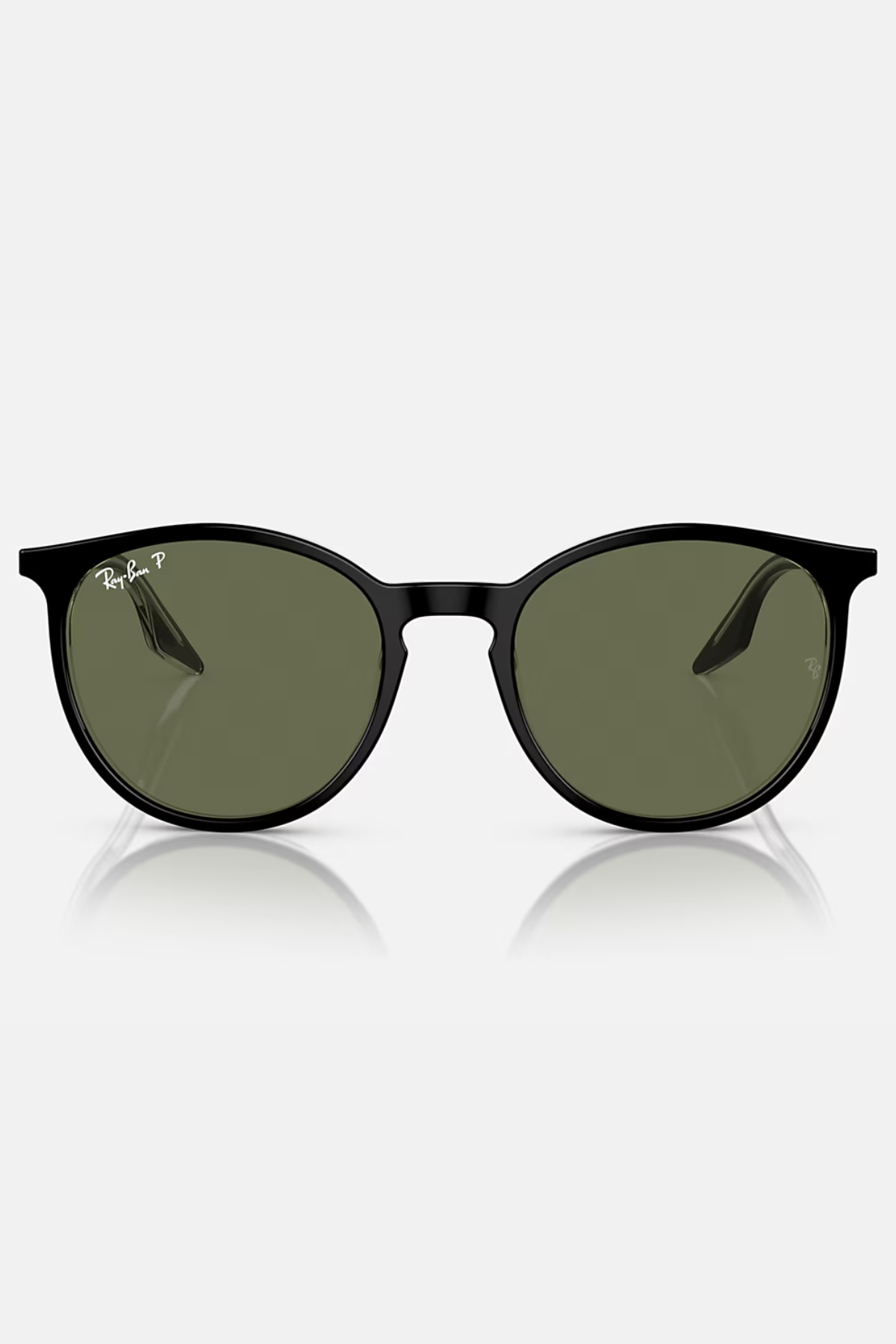 RB2204 Sunglasses in Black on Transparent/Green | Ray-Ban Ray-Ban