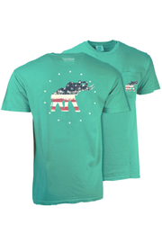 American Flag Elephant Short Sleeve T-Shirt | Tuskwear Tuskwear Collection