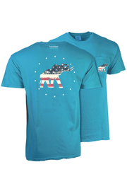 American Flag Elephant Short Sleeve T-Shirt | Tuskwear Tuskwear Collection