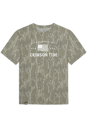 Americana Badge 1 Washed Out Mossy Oak Short Sleeve T-Shirt | Tuskwear Tuskwear Collection
