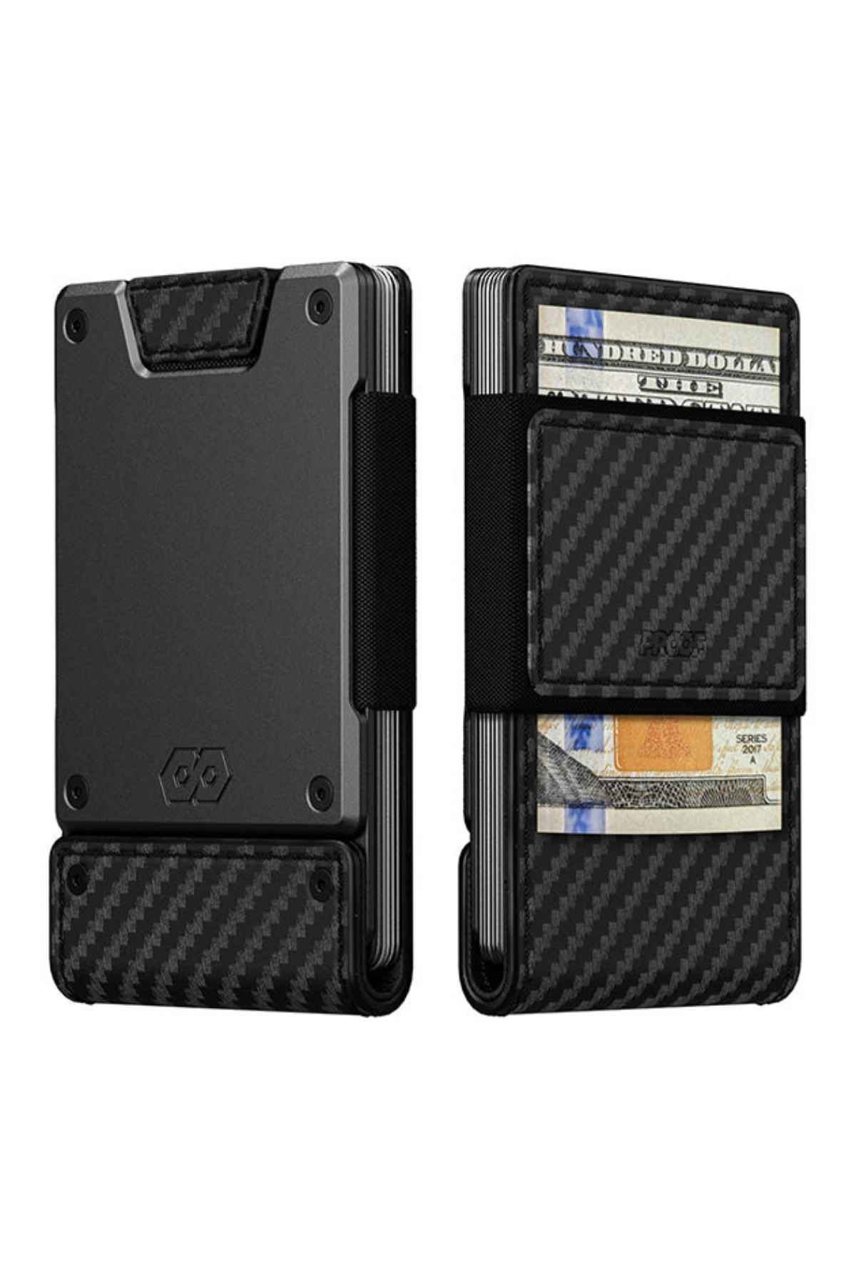 Oracle Wallet in Black Carbon Fiber & Dark Gunmetal Proof Wallets