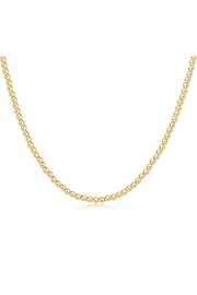 17" Choker Beaded Necklace - Classic Gold 3mm | enewton enewton