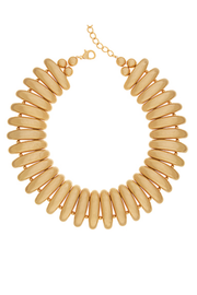 Vintage Dome Shaped Necklace in Gold Golden Stella