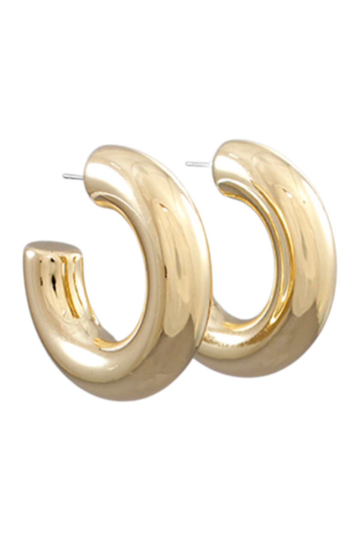 40mm Hollow Hoops in Gold Golden Stella