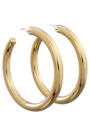 60mm Tube Hoops in Gold Golden Stella