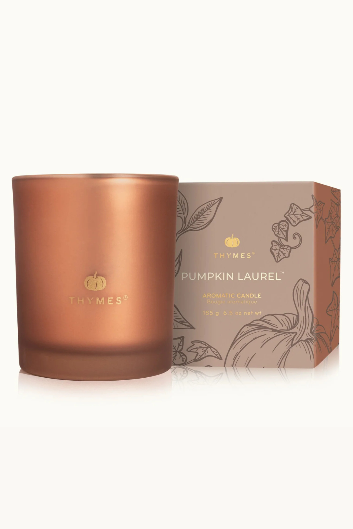 Pumpkin Laurel Aromatic Candle 6.5oz | Thymes Thymes