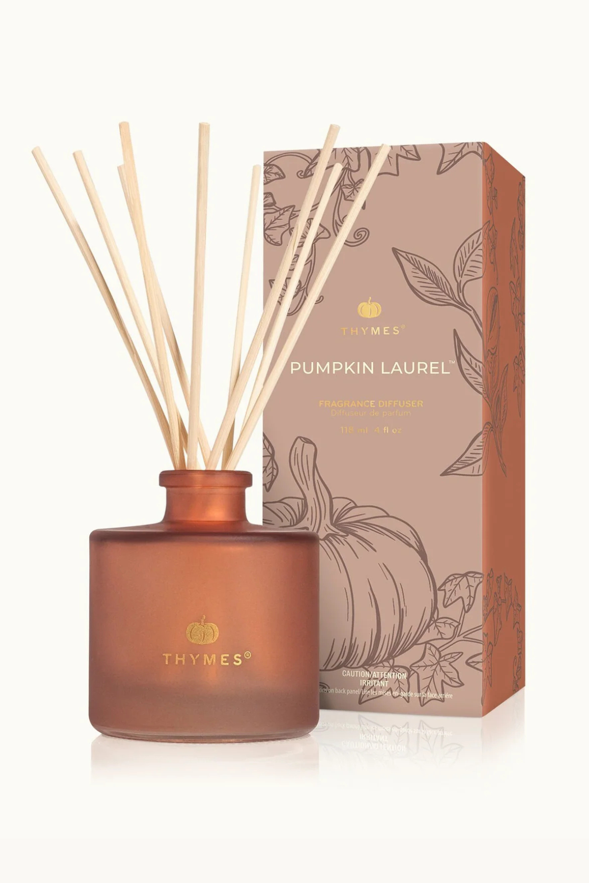 Pumpkin Laurel Petite Diffuser 4oz | Thymes Thymes