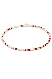 eGirl Gameday Hope Unwritten Bracelet - Crimson/White | enewton enewton