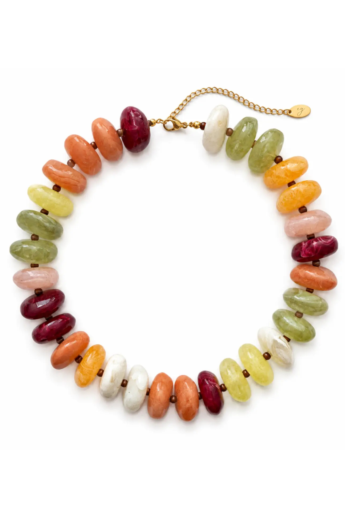 Chunky Artisan Beaded Statement Necklace Ellison + Young