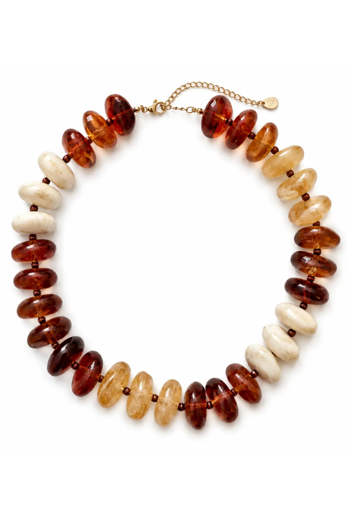 Chunky Artisan Beaded Statement Necklace Ellison + Young