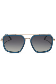 Jordon Clubhouse Navigator Sunglasses in Blue/Grey Gradient | Diff Eyewear Diff Eyewear