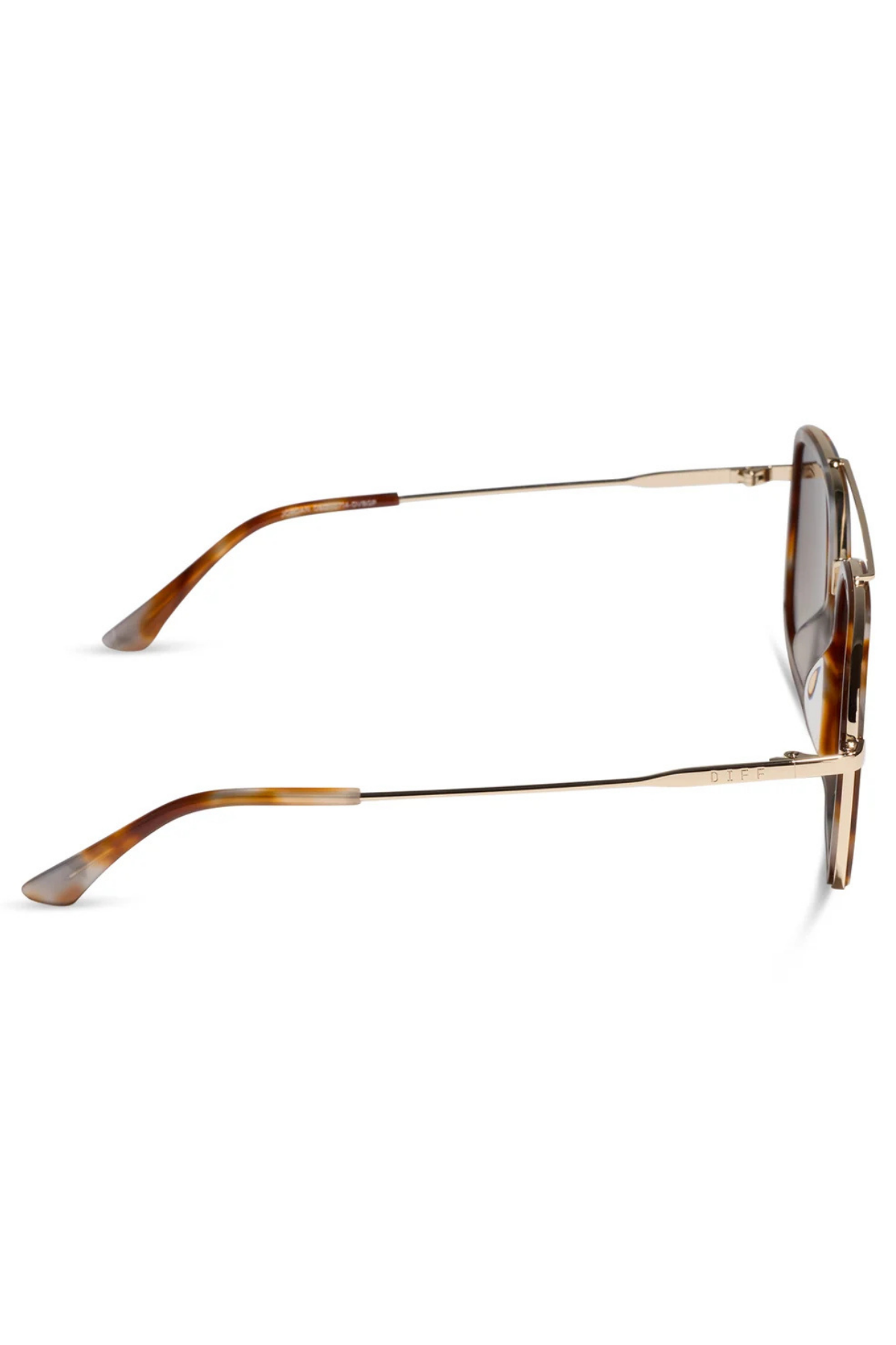 Jordon Navigator Sunglasses in Dove Tortoise/Brown Gradient | Diff Eyewear Diff Eyewear