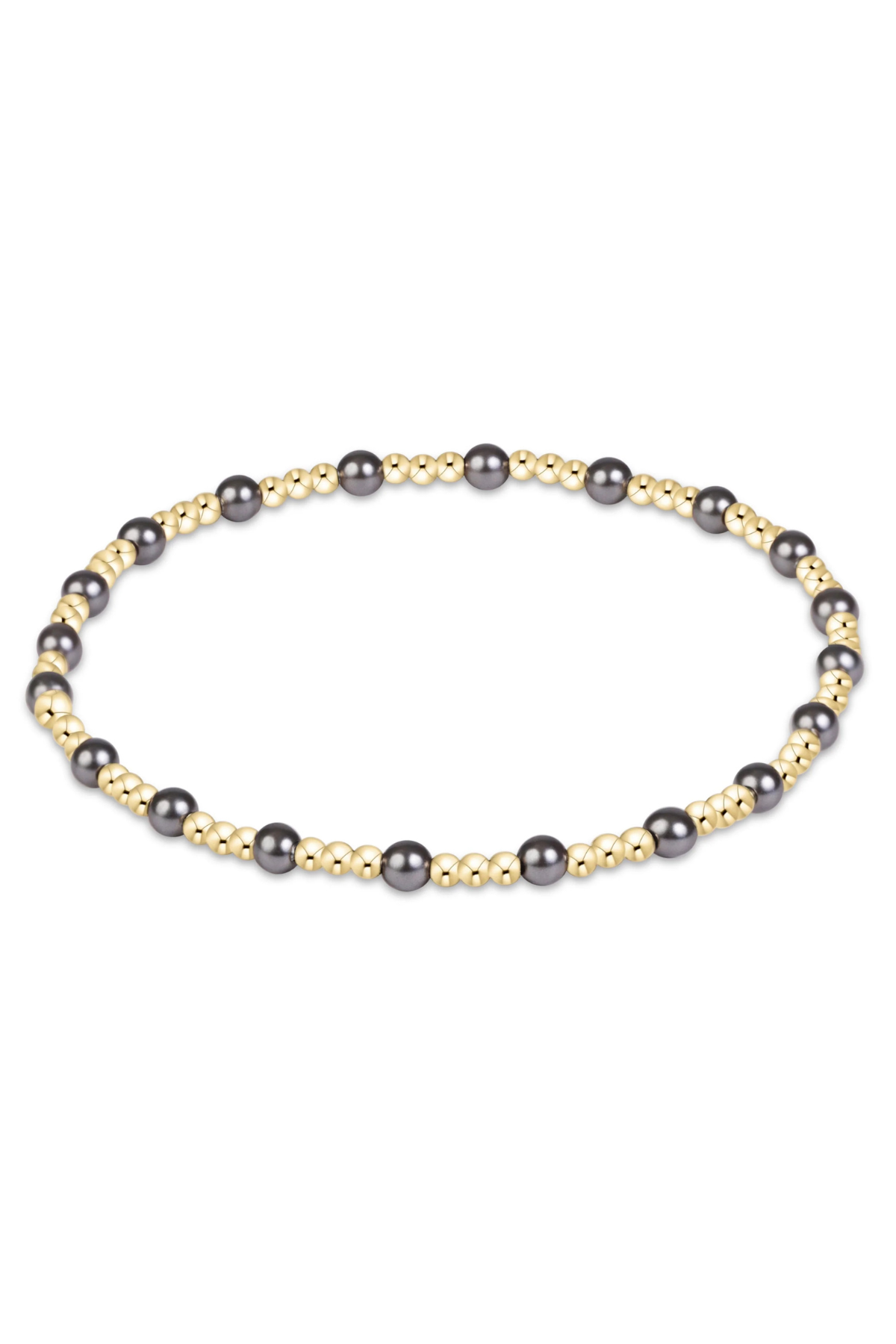 Sincerity Pearl Dark Grey 3mm Bracelet | enewton enewton