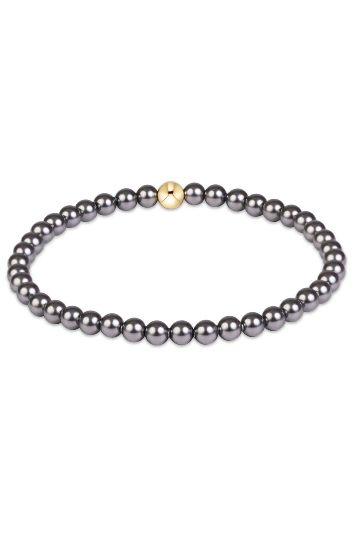 Classic Pearl Dark Grey 4mm Bracelet | enewton enewton