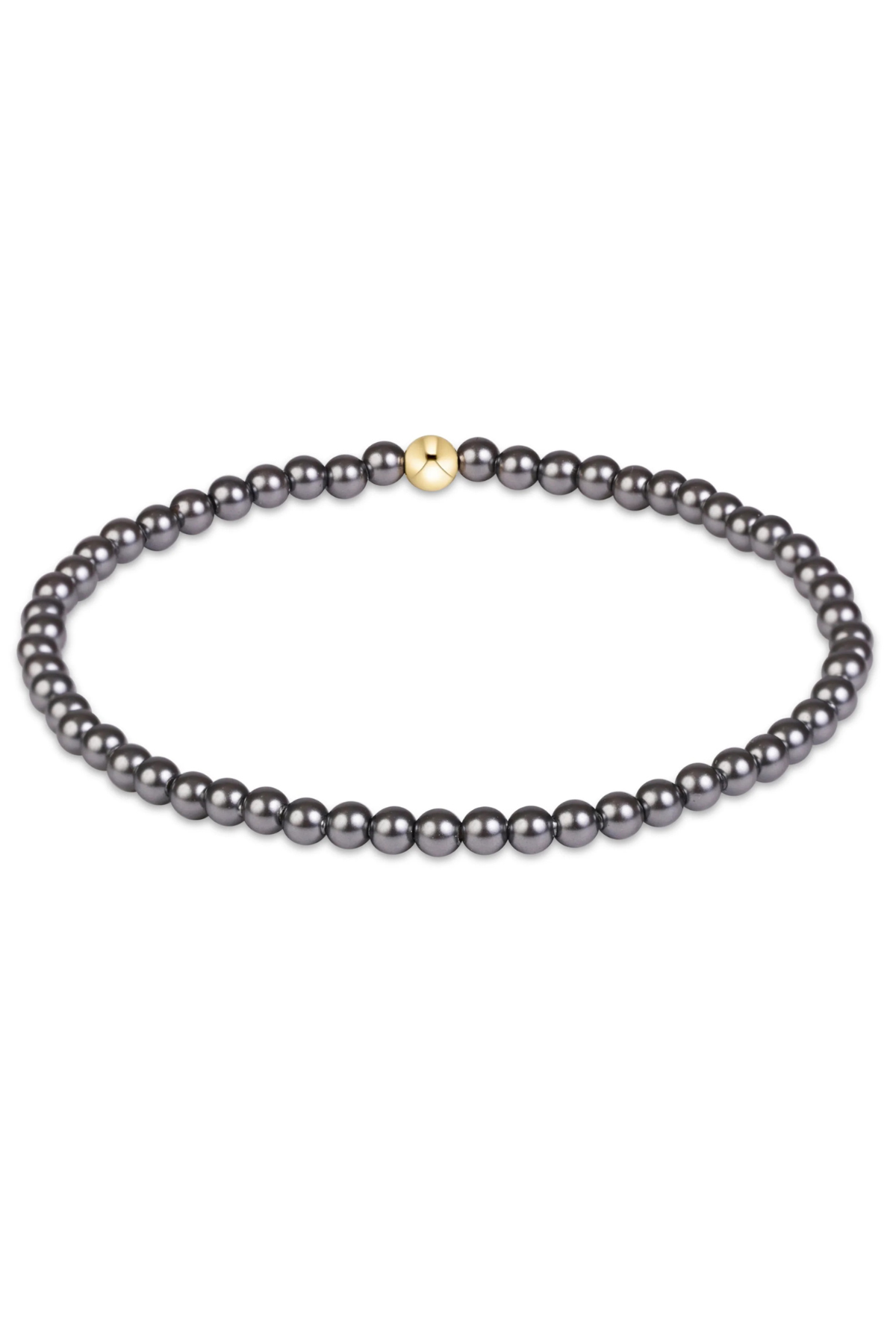 Classic Pearl Dark Grey 3mm Bracelet | enewton enewton