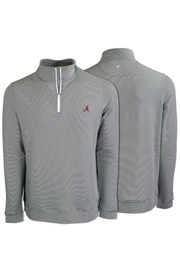 Men's Front Nine Quarter Zip - Script "A" Striped | Tuskwear Tuskwear Collection