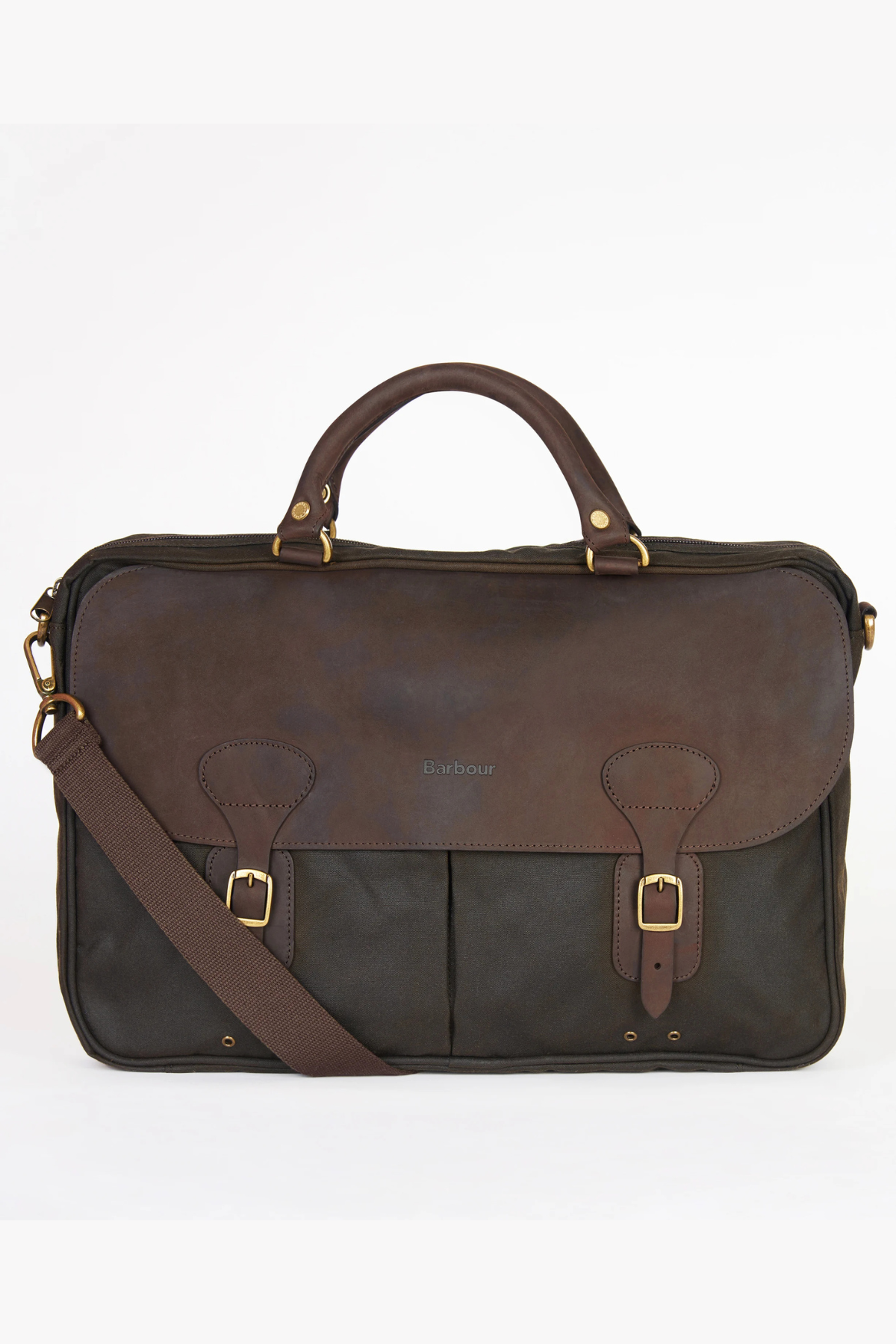 Waxed Leather Briefcase | Barbour Barbour