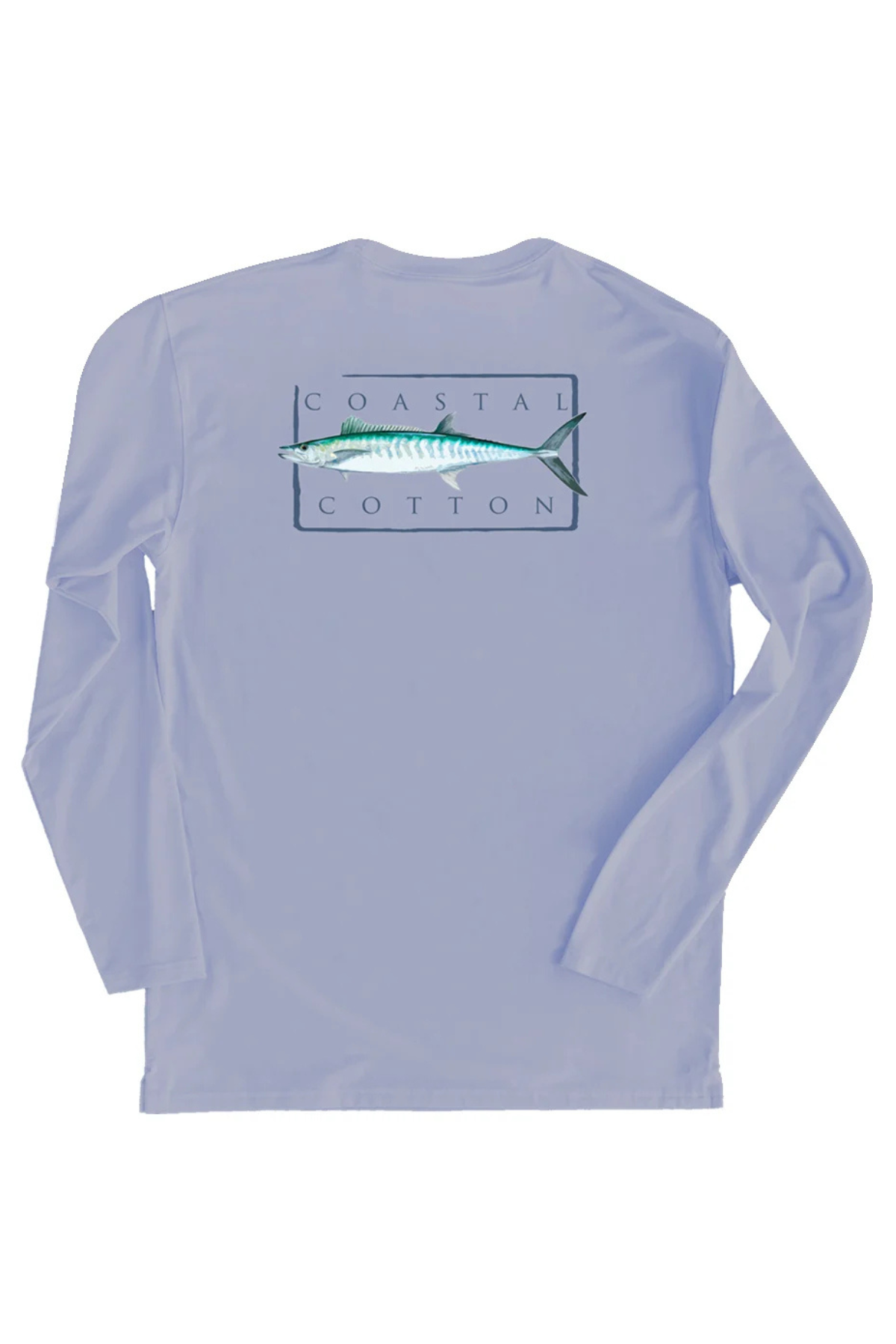 Men's Long Sleeve Performance T-Shirt - Mackerel | Coastal Cotton Coastal Cotton