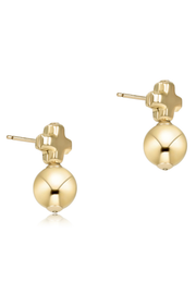 Signature Cross Small Gold Studs - Classic Gold | enewton enewton