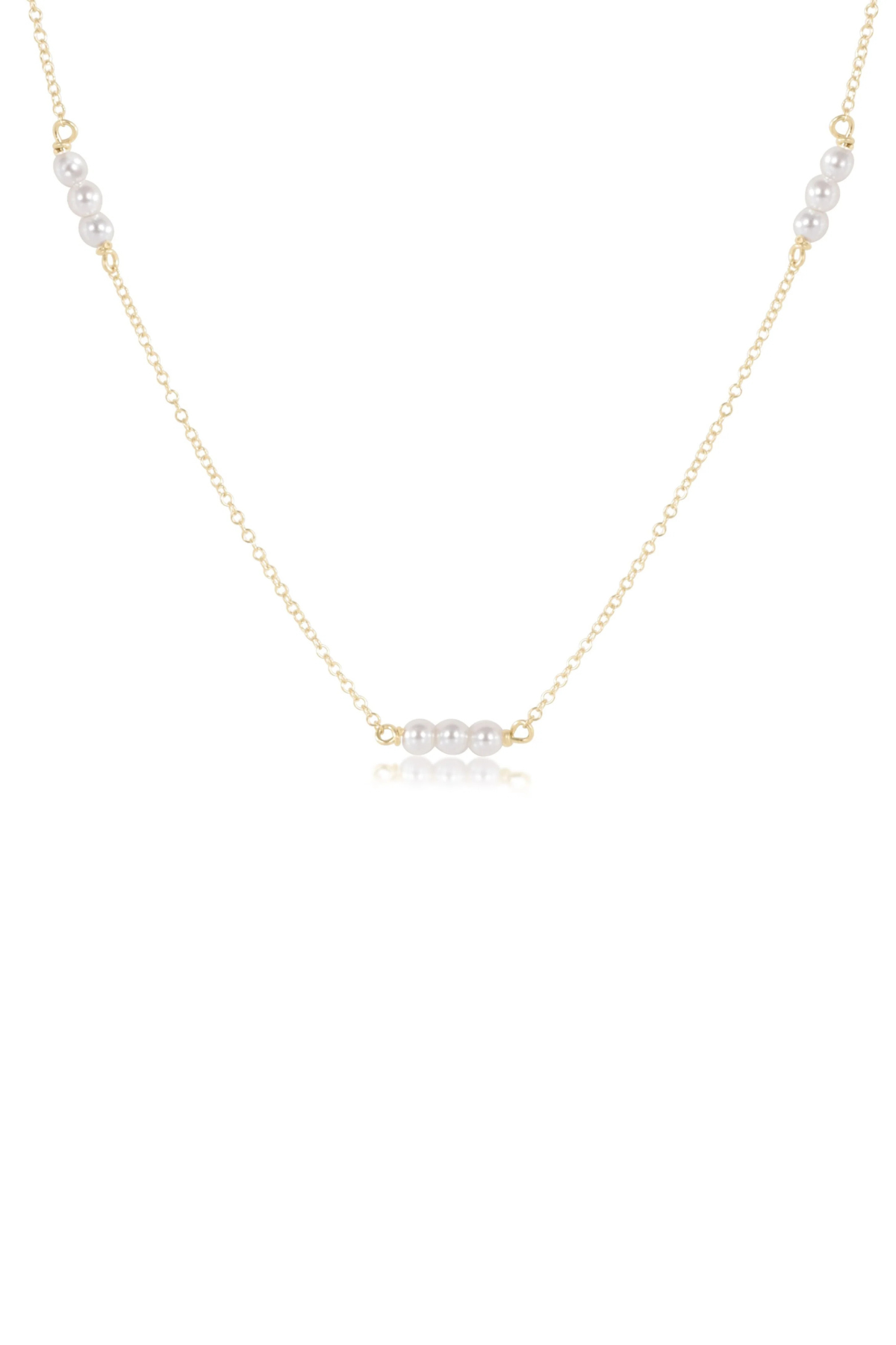 15" Choker Joy Simplicity Chain Gold - Pearl 3mm | enewton enewton