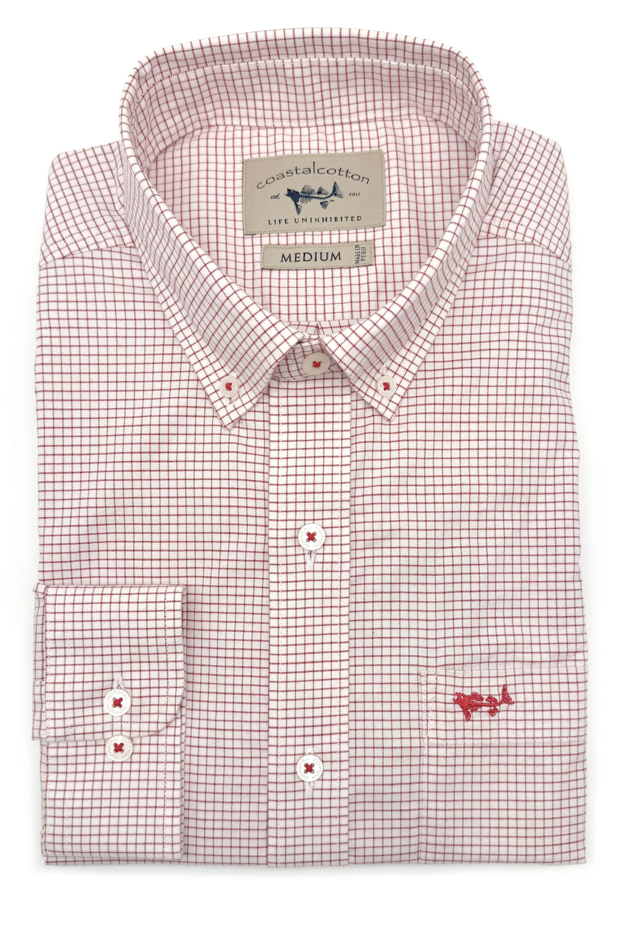 MENS LONG SLEEVE SPORT SHIRTS Coastal Cotton