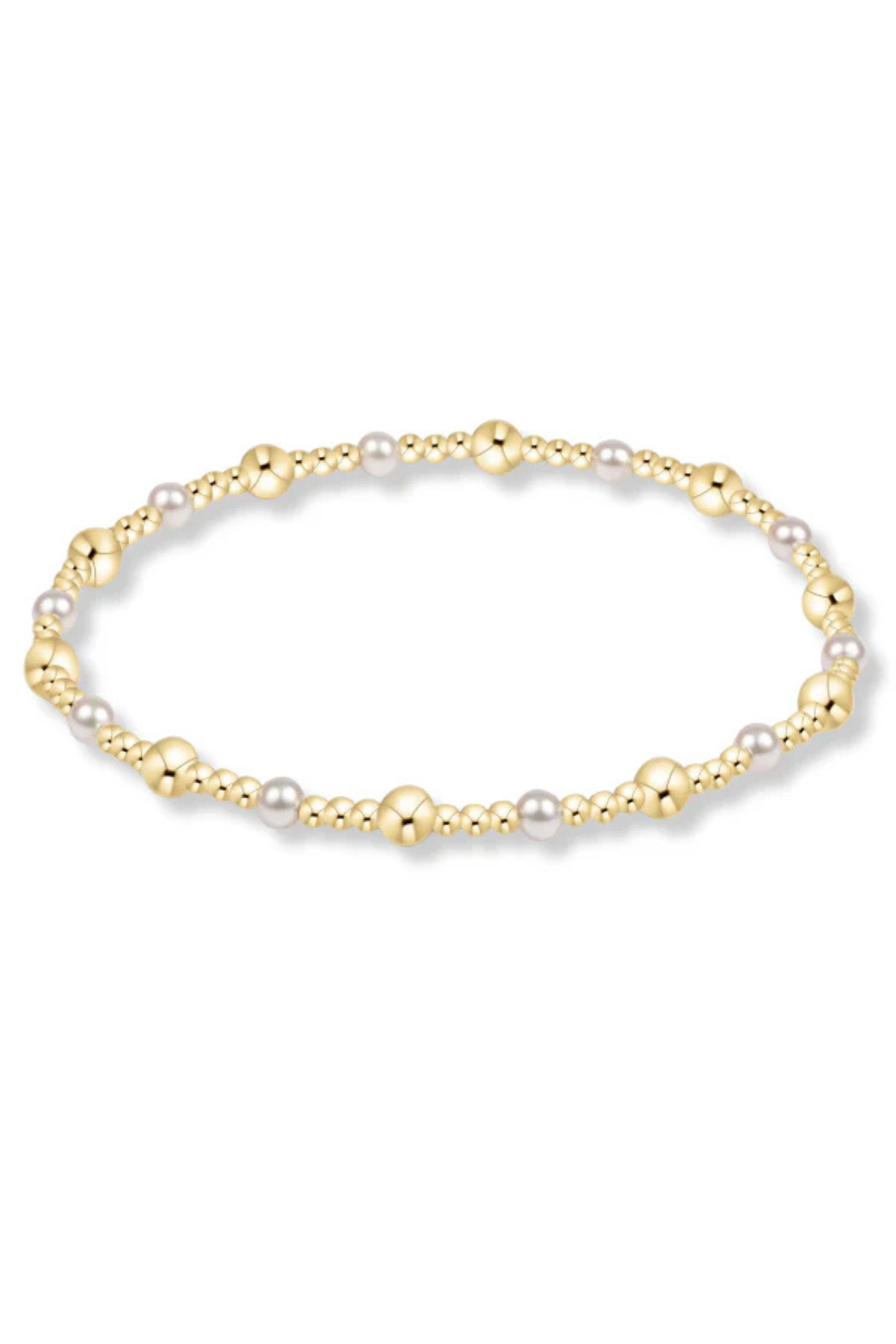 Classic Gold 6mm Bead Bracelet Sincere | enewton