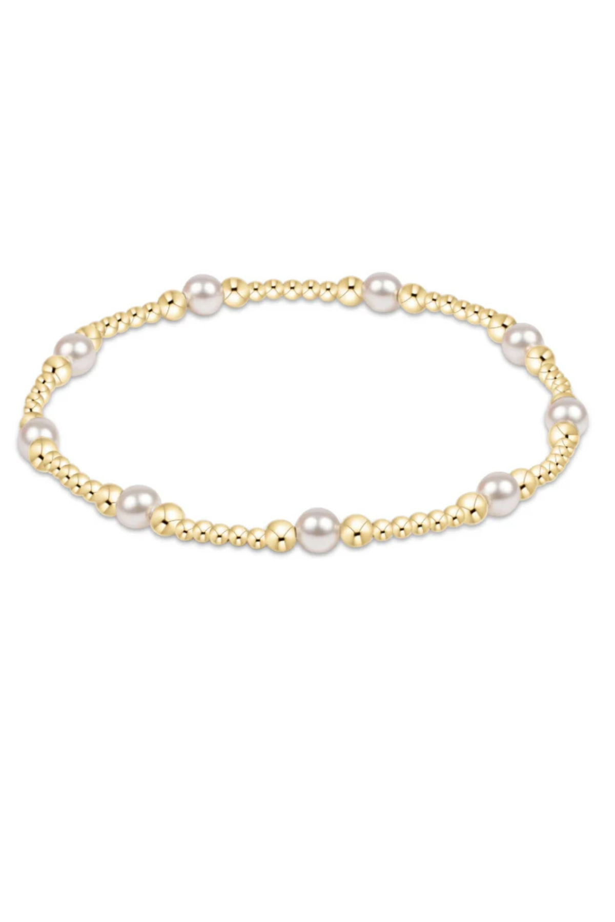 Classic Purpose 4mm Bead Bracelet Pearl | enewton