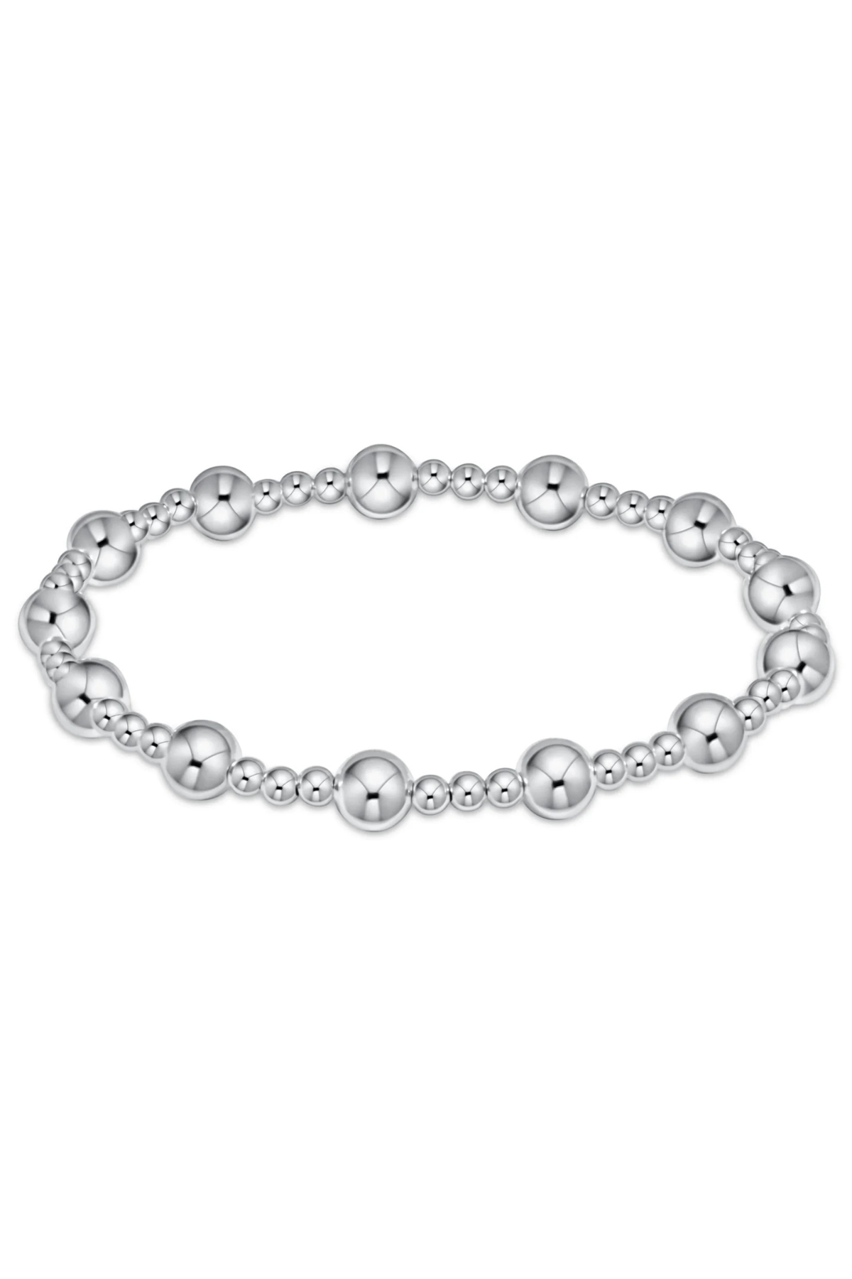 Classic Sincerity 6mm Bead Bracelet Silver | enewton