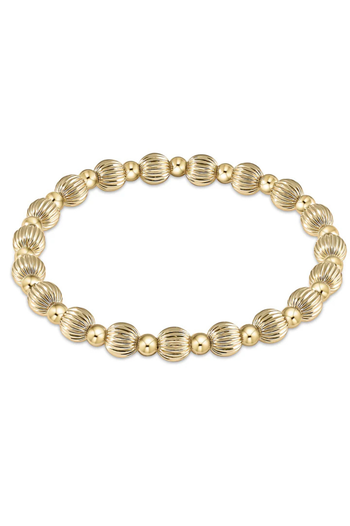 Extends Dignity Pattern 6mm Bead Bracelet | enewton