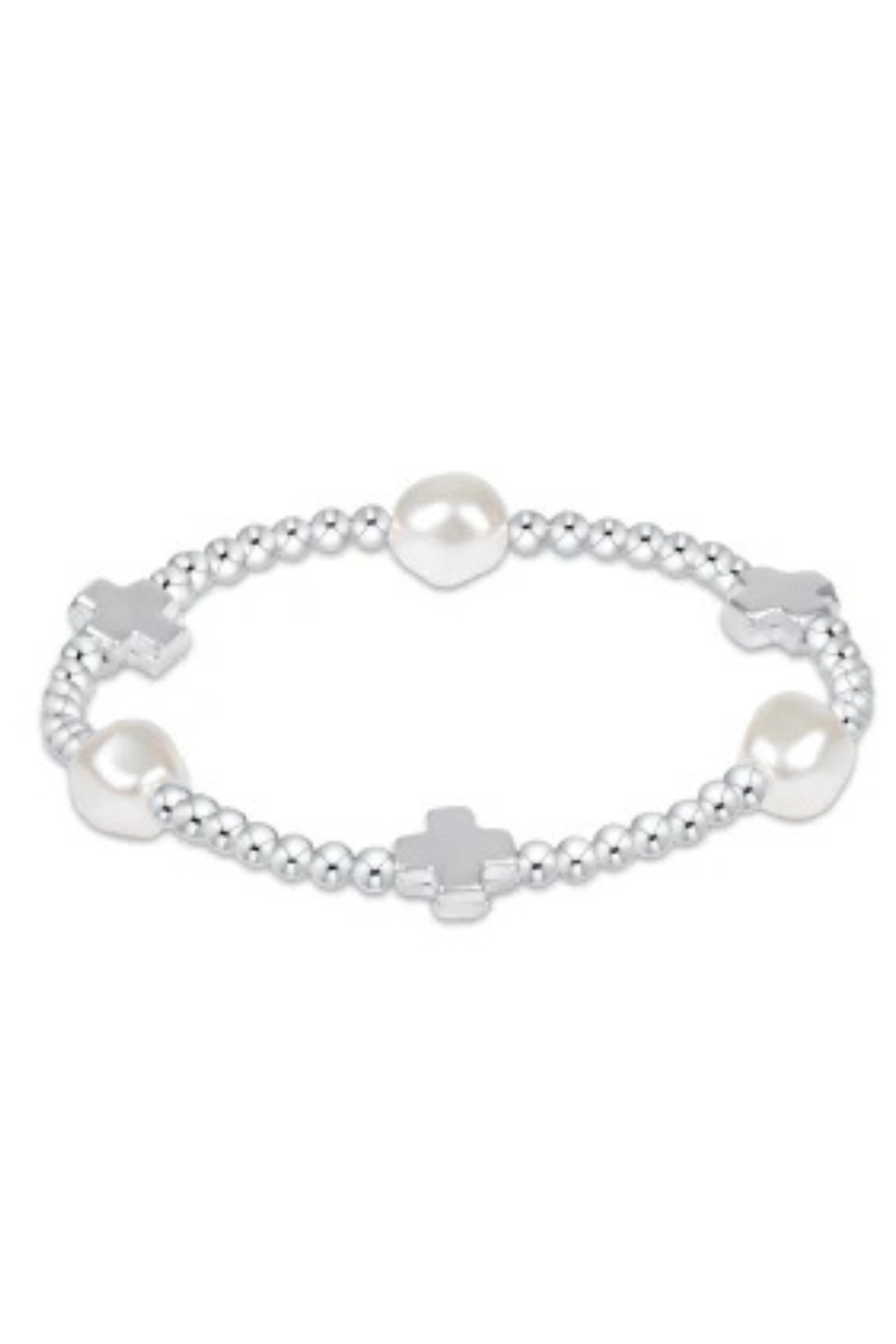 Signature Cross Admire Pearl 3mm Bead Bracelet | enewton