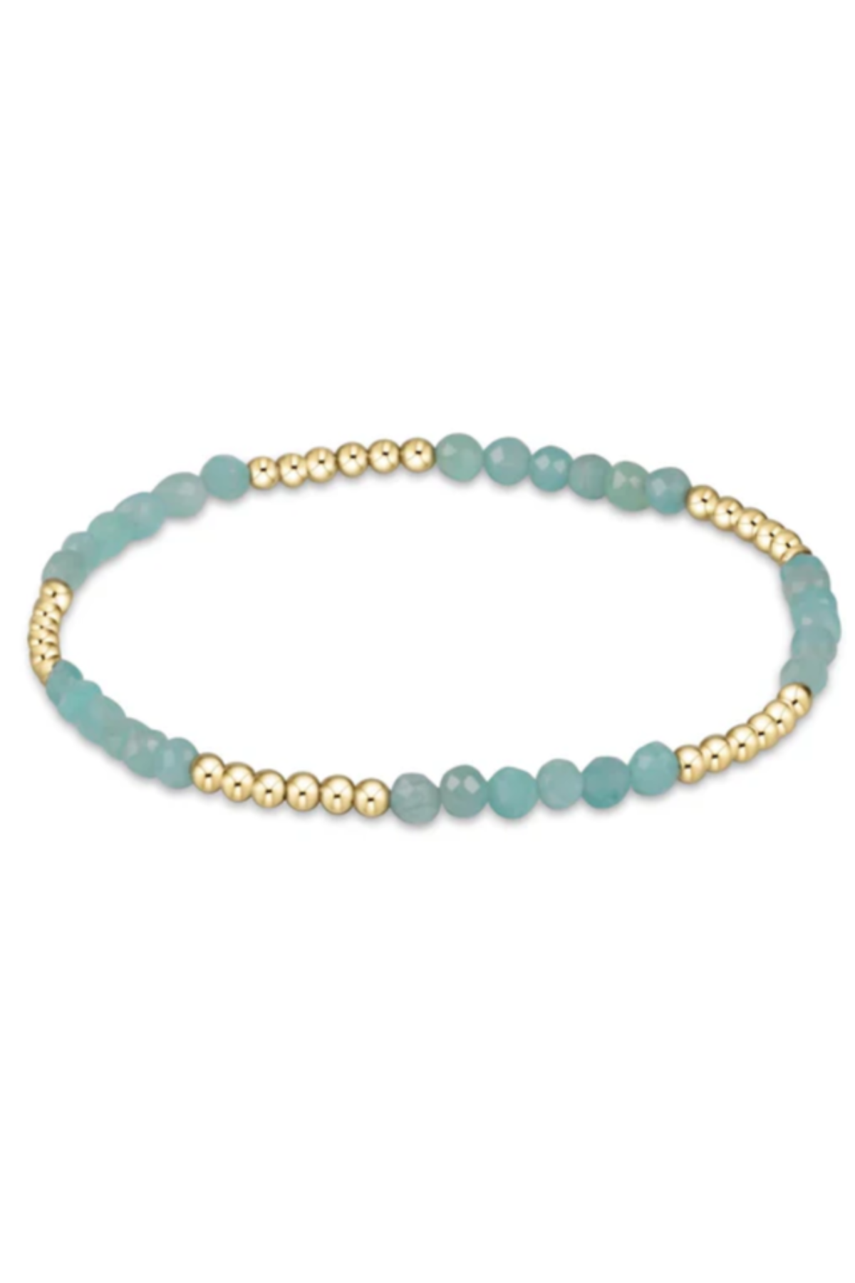 Blissful Pattern 2.5mm Bead Bracelet - Amazonite | enewton