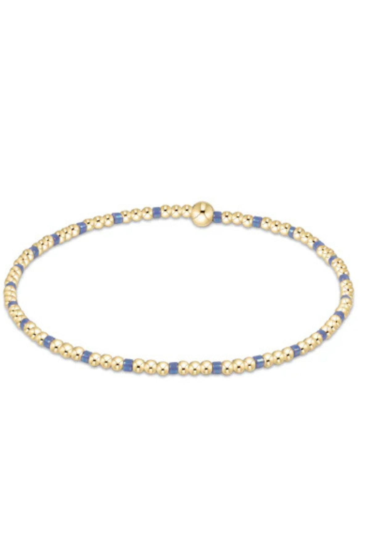 Hope Joy Sincerity 2mm Bead Bracelet - Bright Blue | enewton